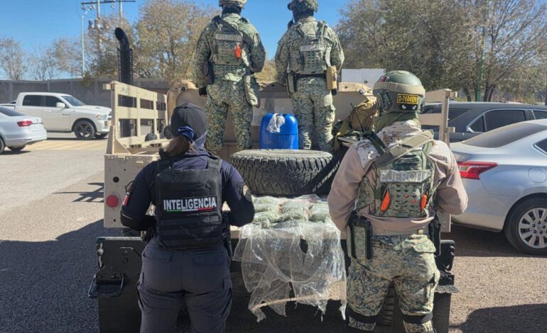  Aseguran más de un kilo de enervante en el municipio de Guerrero