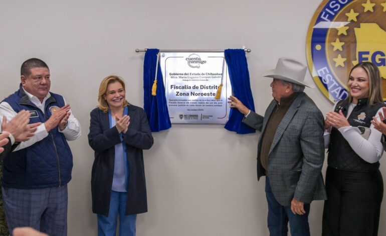  Maru Campos inaugura nuevas instalaciones de la Fiscalía de Distrito Zona Noroeste