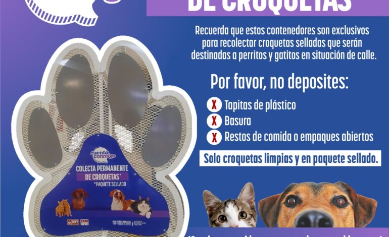 Invitan a donación de croquetas para apoyar a refugios y rescatistas de animales