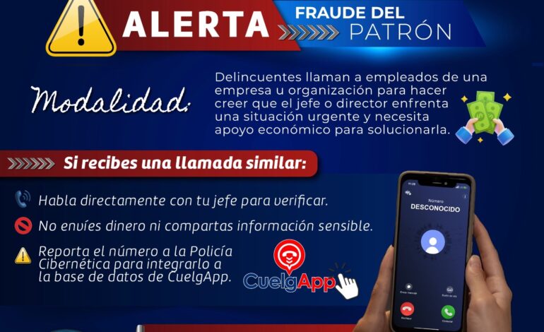  Alerta Policía Cibernética de la DSPM sobre fraudes y estafas por llamadas