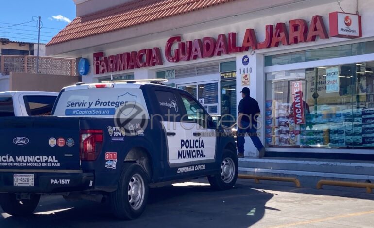  Asaltan Farmacia Guadalajara de la Av. Pacheco