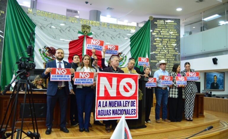  Diputados locales piden al Congreso de la Unión rechazar la Ley de Aguas que envió la Presidencia de la República