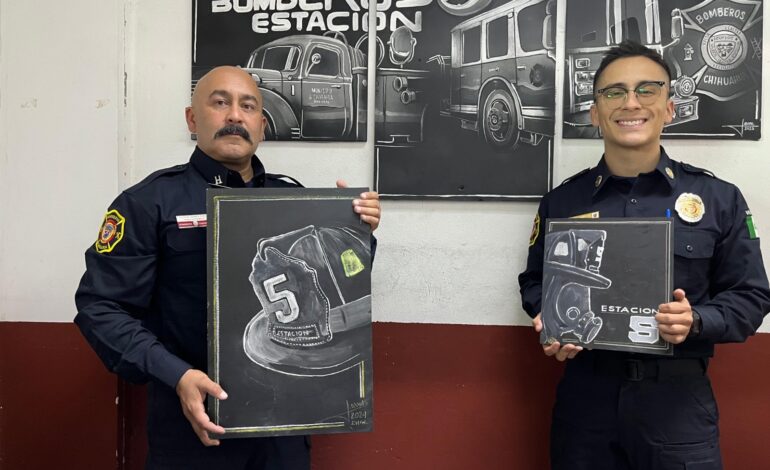  Juan Manuel Olivas, bombero y pintor trabaja para dejar un legado dentro de la corporación antes de jubilarse