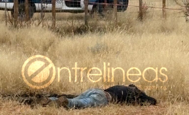  Hallan hombre sin vida en predio de Ejido Ocampo