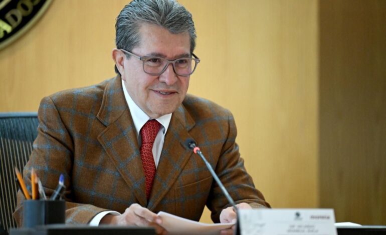  Dice Monreal que el proceso legislativo de la Ley de Aguas apenas comenzará y habrá reservas que propondrá su movimiento