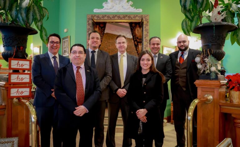  Se reúne Marco Bonilla con Embajador Esteban Moctezuma para fortalecer la relación Chihuahua–EU