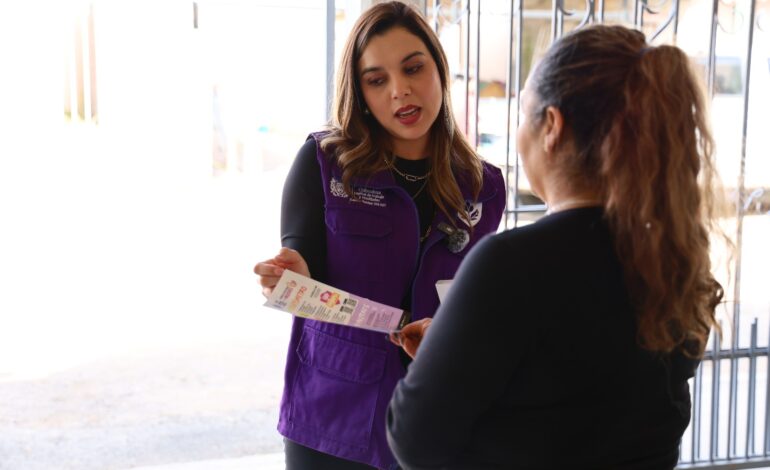  Inicia Brigada Violeta del IMM visita a colonias para informar cómo prevenir la violencia