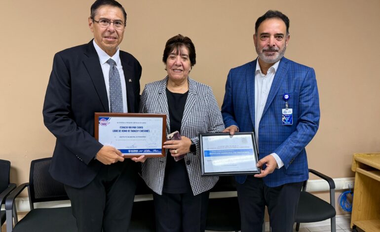  Regidora Lupita Borruel felicita al IMPE por renovar su certificación como Espacio Libre de Humo de Tabaco y Emisiones