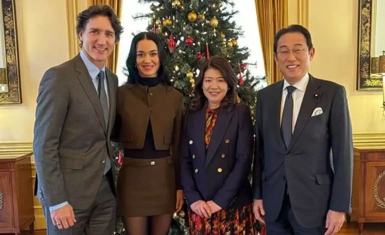  La relación de Katy Perry y Justin Trudeau da un paso oficial con su debut diplomático en Japón