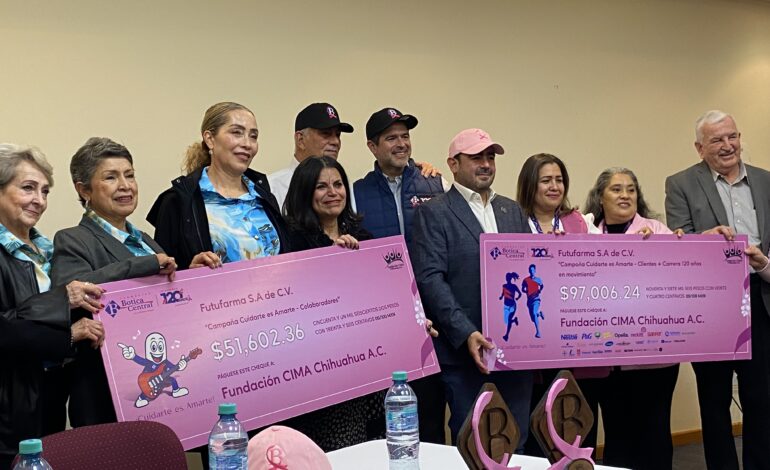  Farmacias Botica Central reafirma su compromiso con la lucha contra el cáncer y entrega donativo a Fundación CIMA 