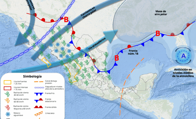  Vaguada polar y frente frío 18 mantendrán las bajas temperaturas; prevén aguanieve en la región serrana