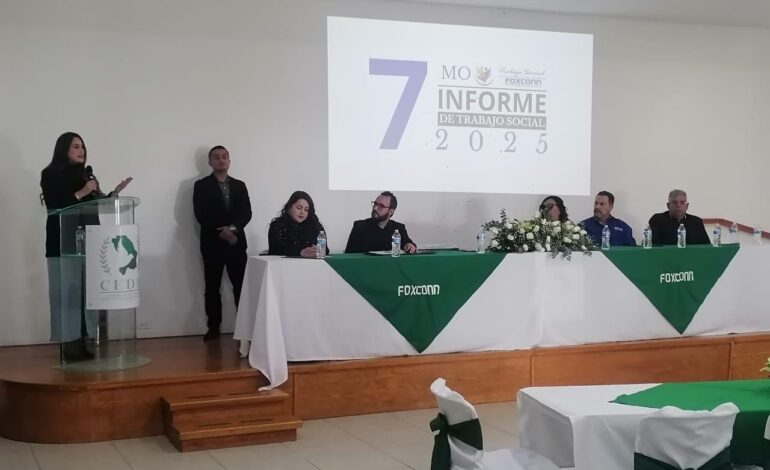  Recibe CEJUM reconocimiento de la empresa Foxconn por su labor