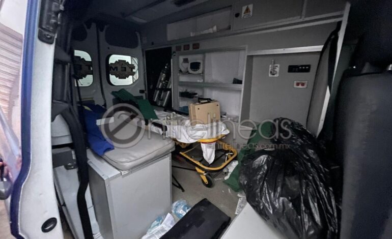  Detienen a hombre que causó daños en ambulancia