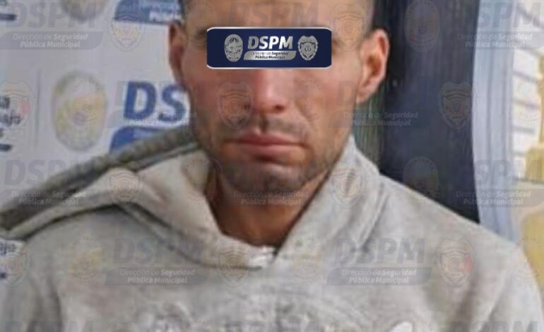  En seguimiento a robo en vivienda de colonia Alamedas 1 detienen a sospechoso