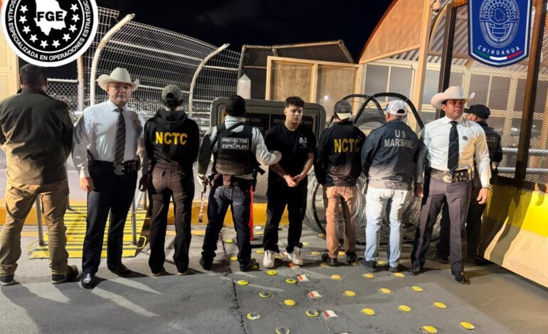  Captura Fiscalía de Operaciones Estratégicas y entrega a EU a fugitivo buscado por homicidio y asalto en Texas