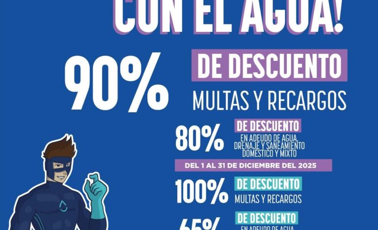  Invita JMAS Chihuahua a aprovechar los descuentos del mes de diciembre