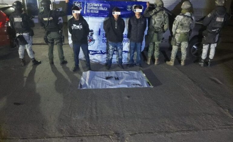  Detiene SSPE a tres personas armadas durante operativo en Guachochi