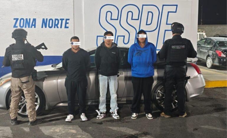  Detienen a tres hombres presuntamente vinculados a homicidio en Juárez
