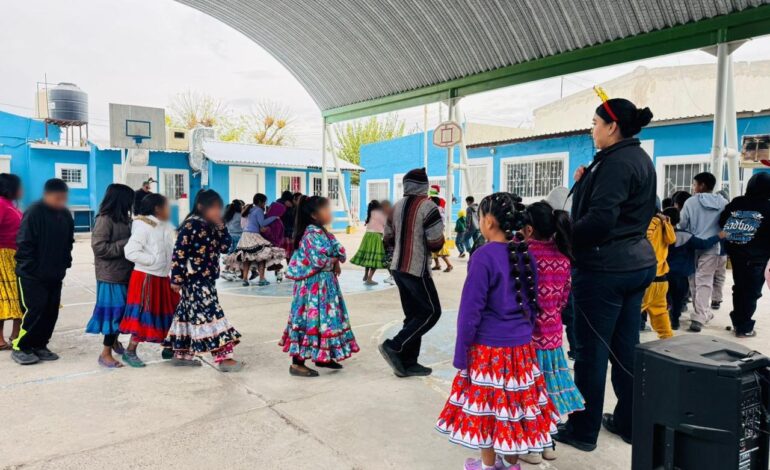  Realizan policías de proximidad actividades navideñas de proximidad en comunidad Rarámuri