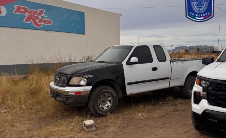  Recupera AEI Noroeste vehículo con reporte de robo en Nuevo Casas Grandes