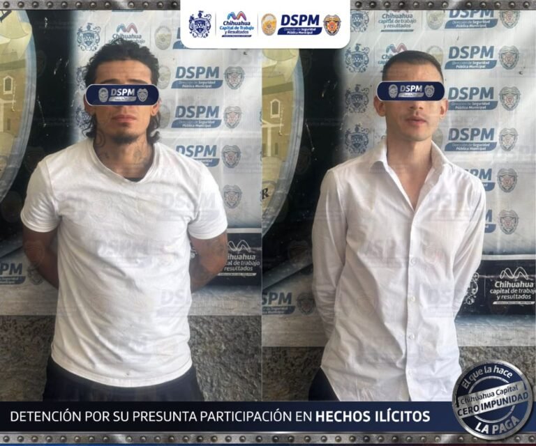 Policías de la DSPM detienen a dos acusados de retener por la fuerza a dos mujeres