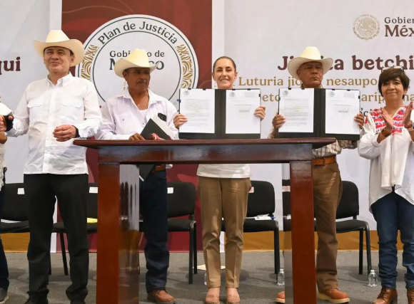 “Grandeza de México viene de sus pueblos originarios”, afirma Sheinbaum en gira por Sonora