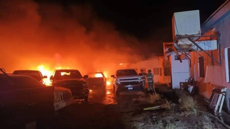 Incendio en déposito de vehículos asegurados en Ojinaga fue accidental, no se dañó evidencia