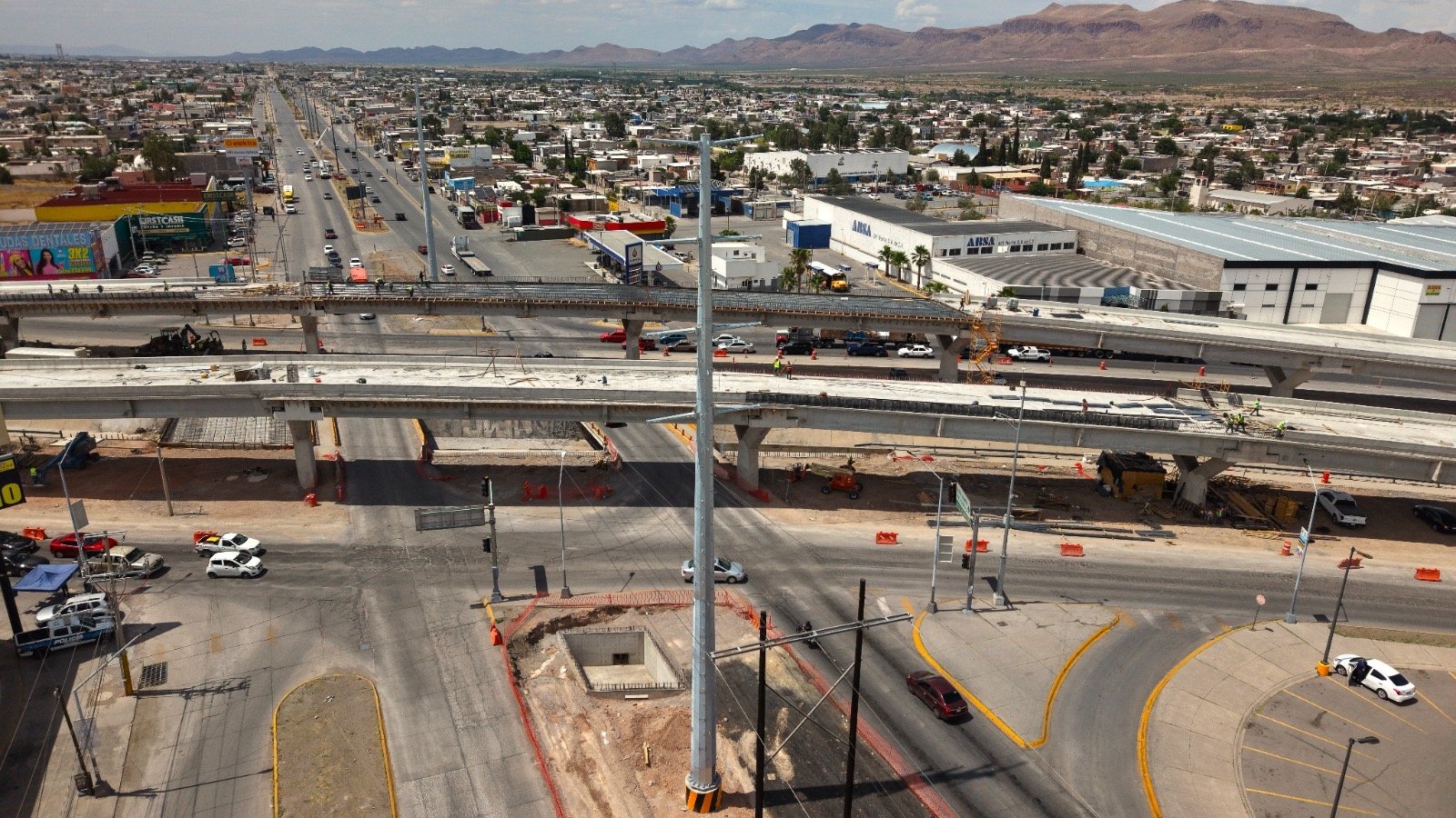 Avanza al 78% construcción del Paso Superior Vialidad Los Nogales e Industrias