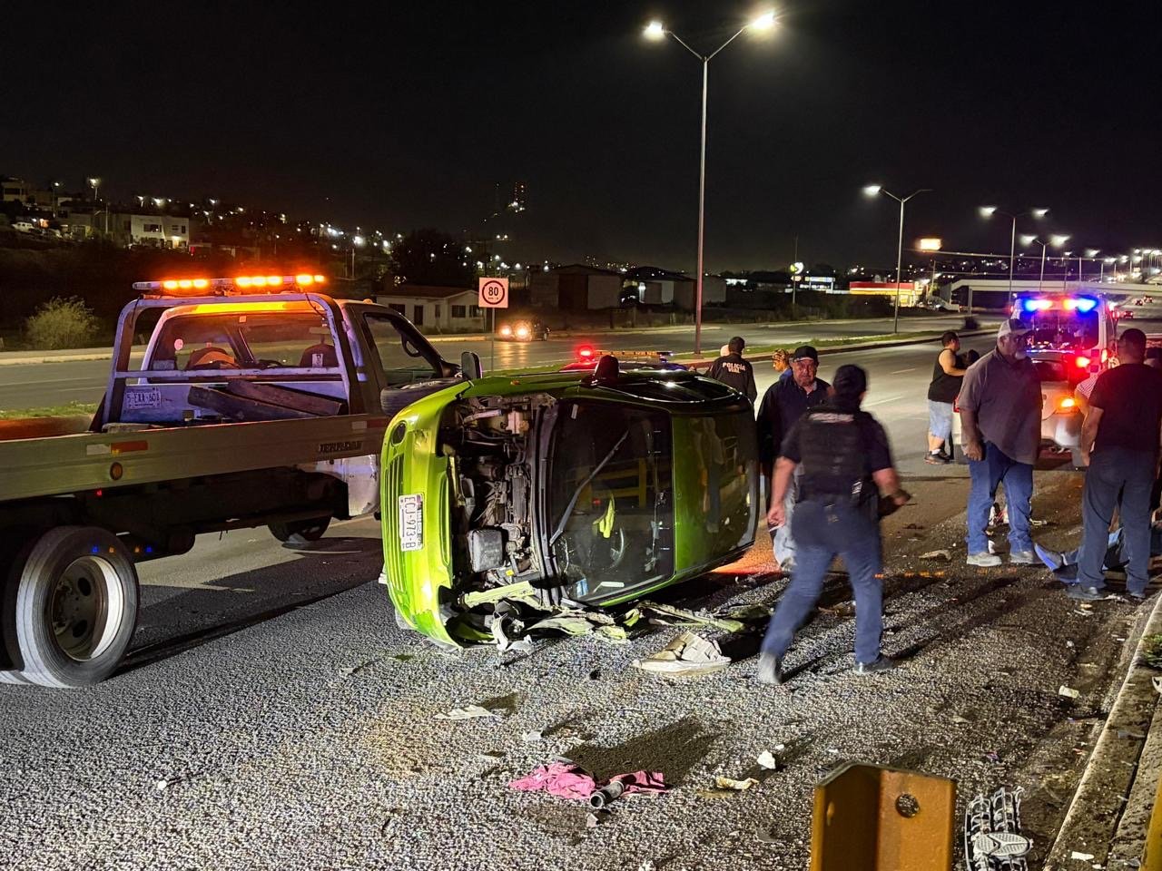 Chocan ebrios en el periférico R. Almada; reportan 9 lesionados
