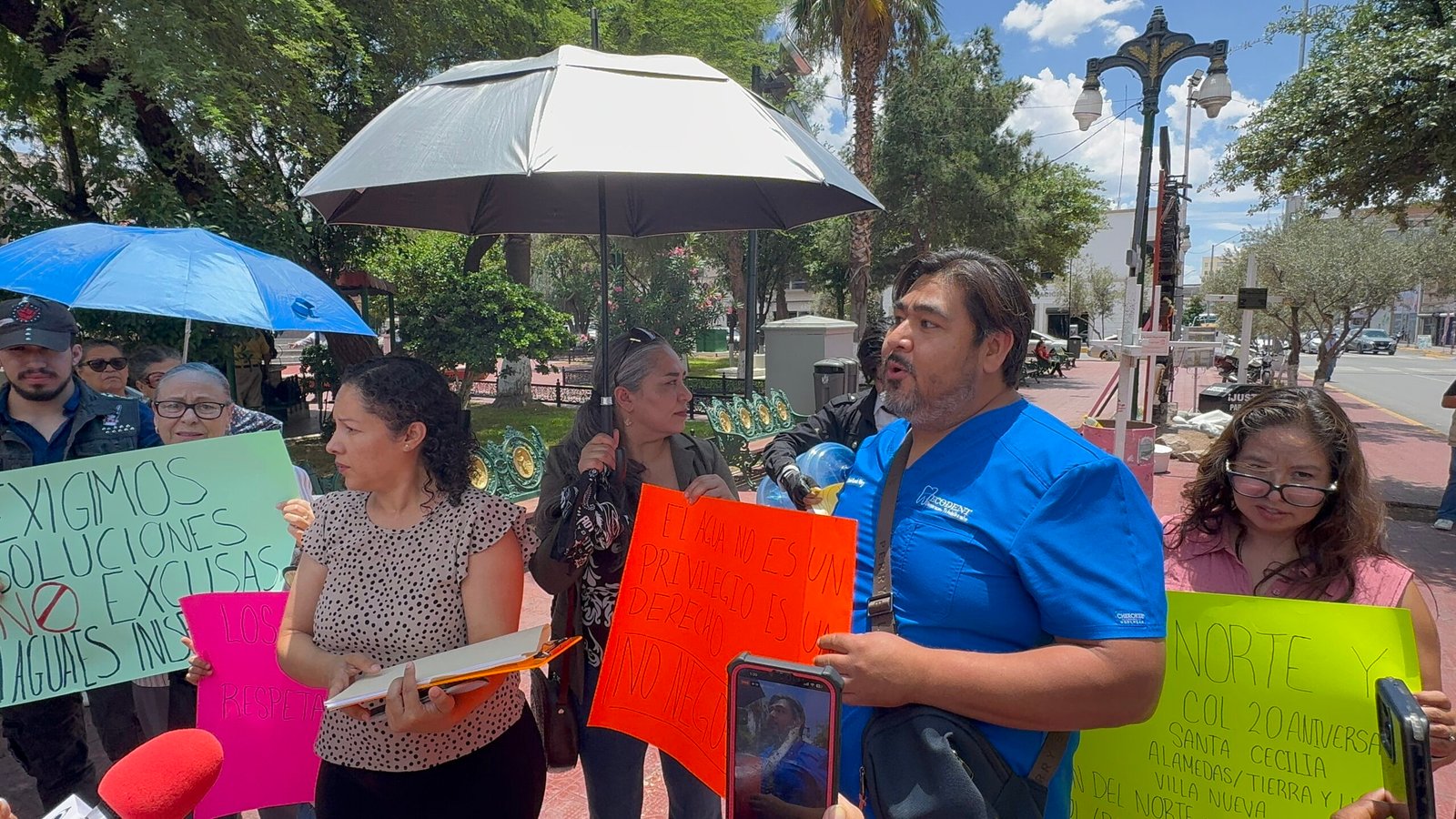 Protestan habitantes del sur de la ciudad por falta de agua