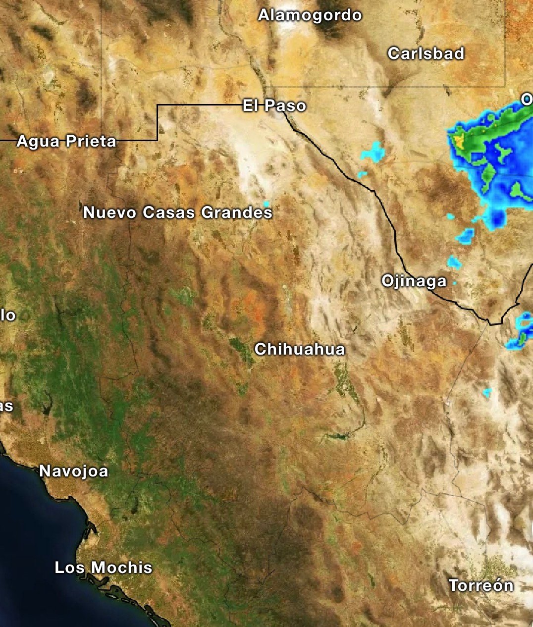 Prevén viernes soleado y caluroso en Chihuahua capital; habrá lluvias en la región suroeste del estado