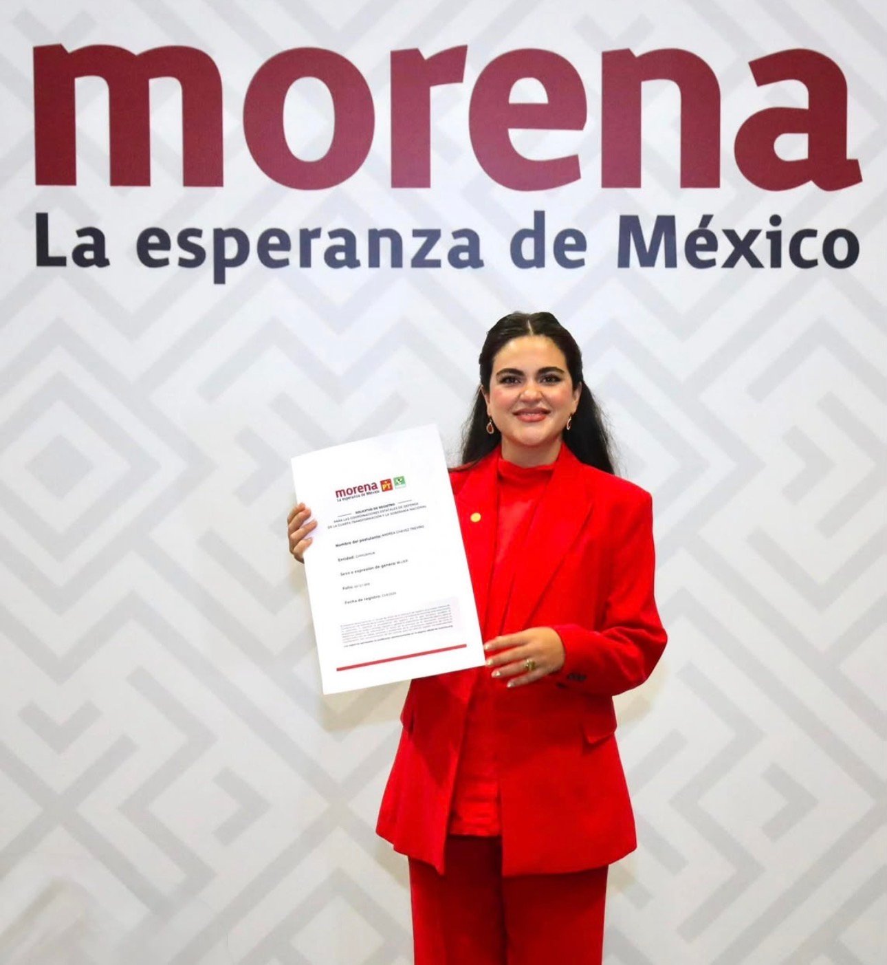 En mi registro no quise porras ni aplausos; debemos convencer a quienes aún votan por otra opción política, asegura Andrea Chávez