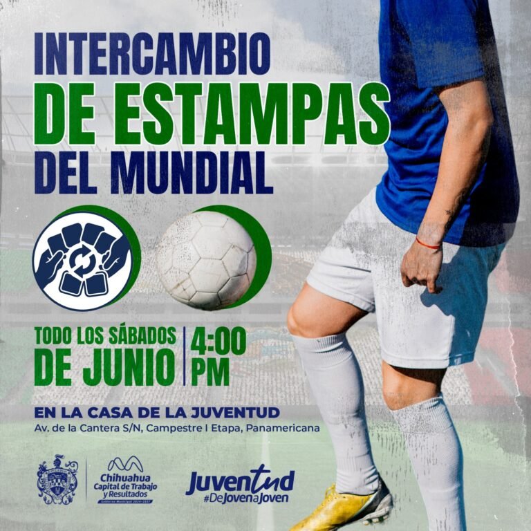 ¡Completa tu álbum del Mundial! Municipio invita a intercambiar estampas en la Casa de la Juventud