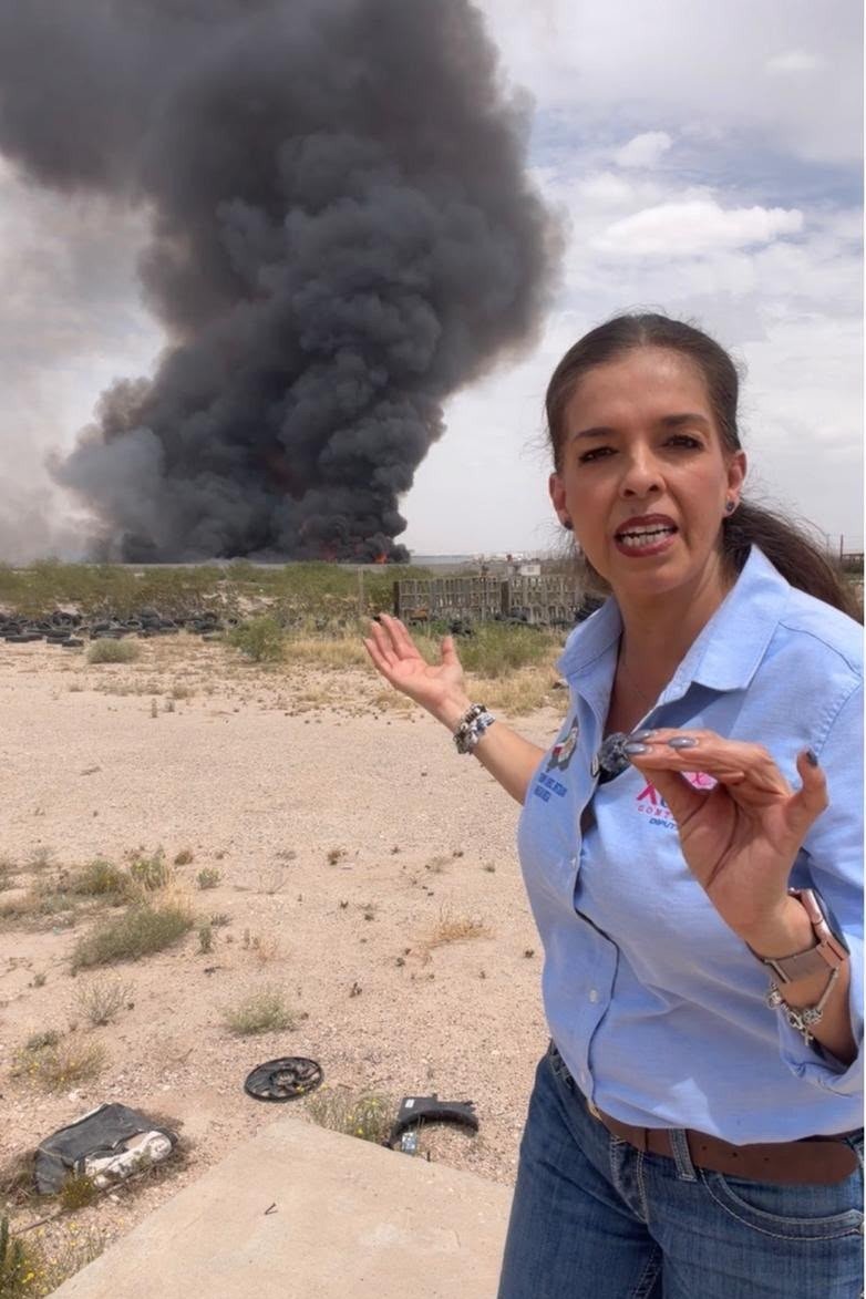 Mientras Pérez Cuéllar hace campaña, dejó a Juárez ardiendo en el abandono, acusa Xóchitl Contreras