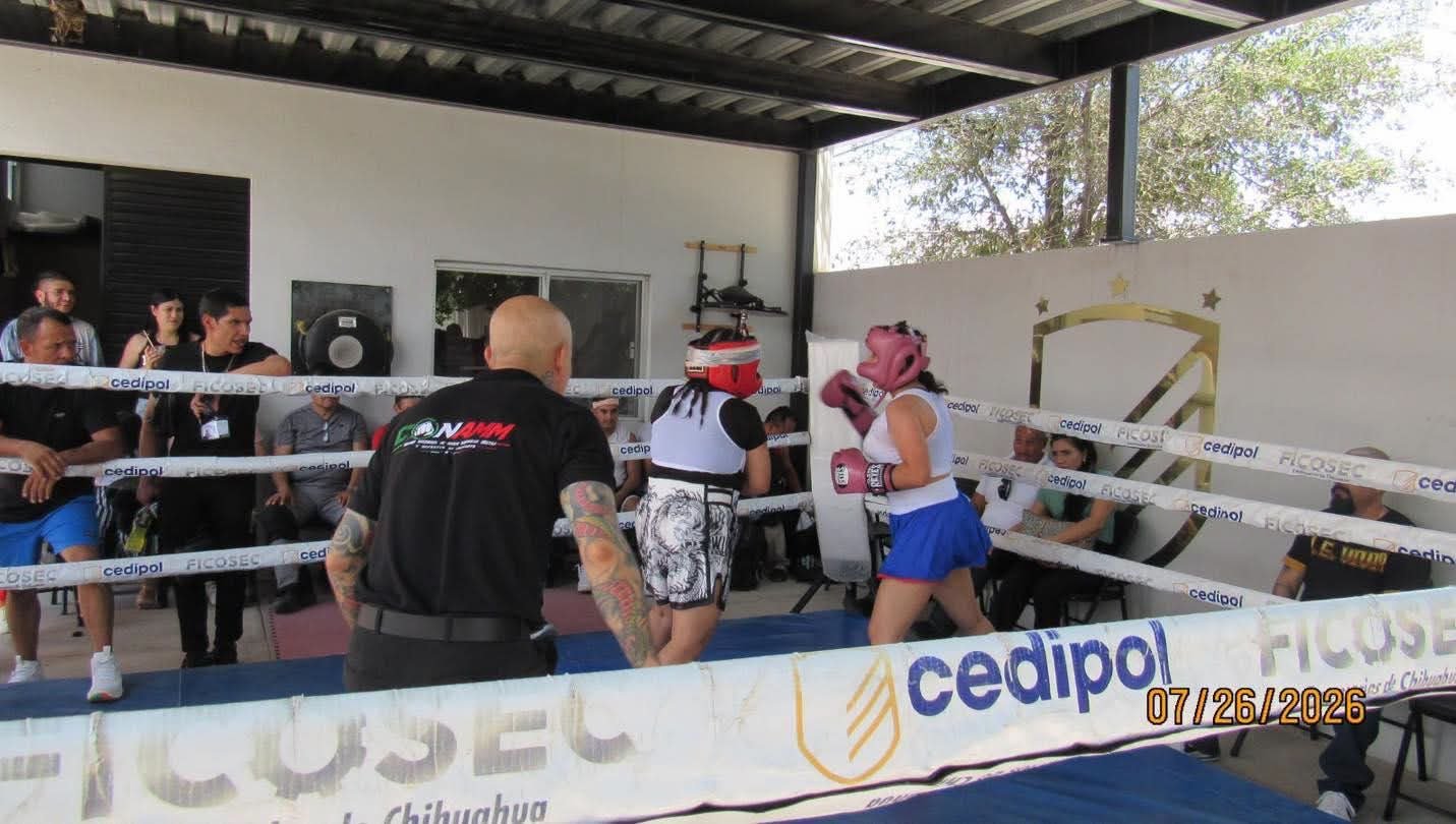 Boxeo reúne a elementos de seguridad en los 3ros Juegos Deportivos con intensos combates