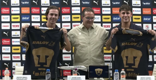 Pumas presenta a Sebastián Córdova y ‘Chicote’ Calderón, refuerzos con pasado americanista
