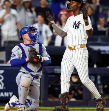 Con jonrón de Jazz Chisholm Jr., Yanquis vencen 2-1 a Dodgers en Grandes Ligas