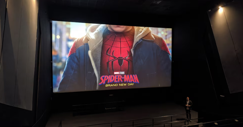 Tecnología de un cine para ver Spider-Man Brand New Day: proyección láser, Dolby Atmos y pantalla de 19 metros