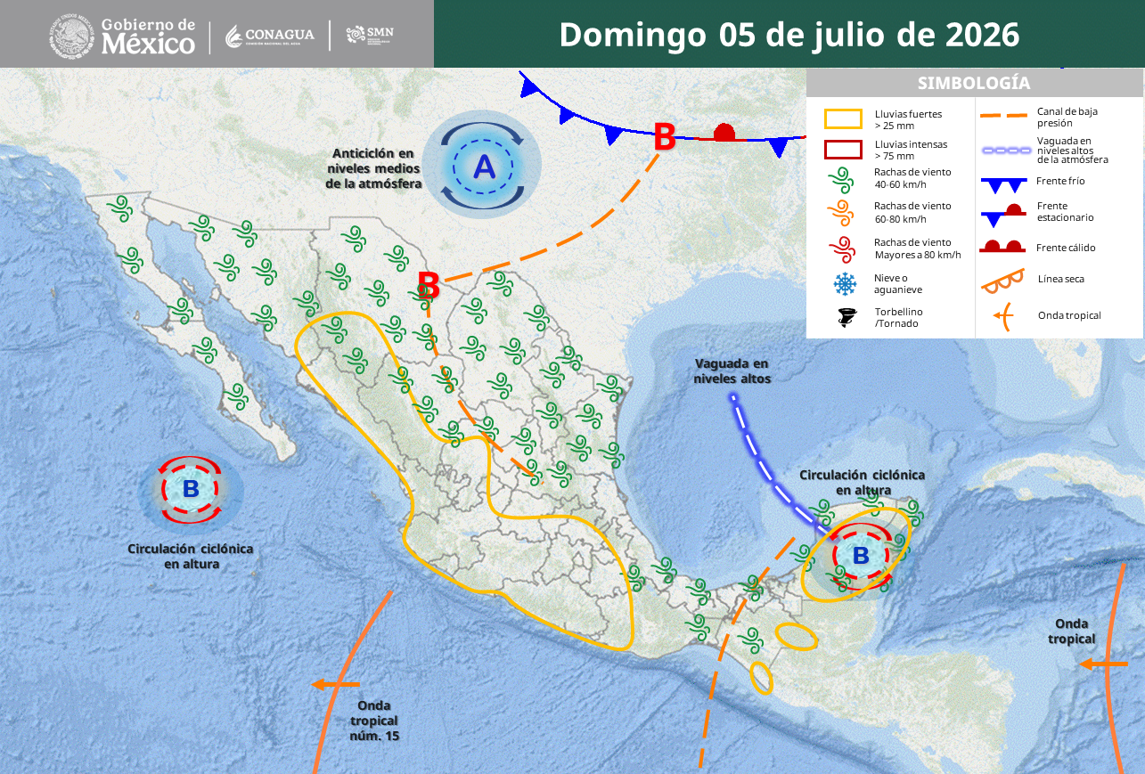 Prevén máxima de 36°C para Chihuahua con lluvias aisladas