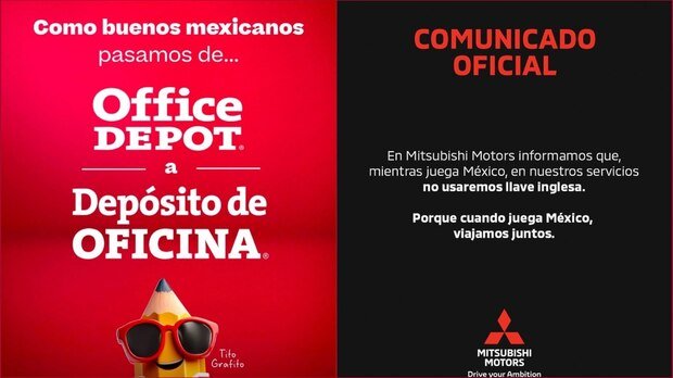 Marcas se unen a la iniciativa ‘no inglés’ en apoyo a México antes del partido vs Inglaterra