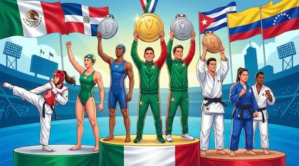 México se mantiene en 1er de los Juegos Centroamericanos con 43 preseas