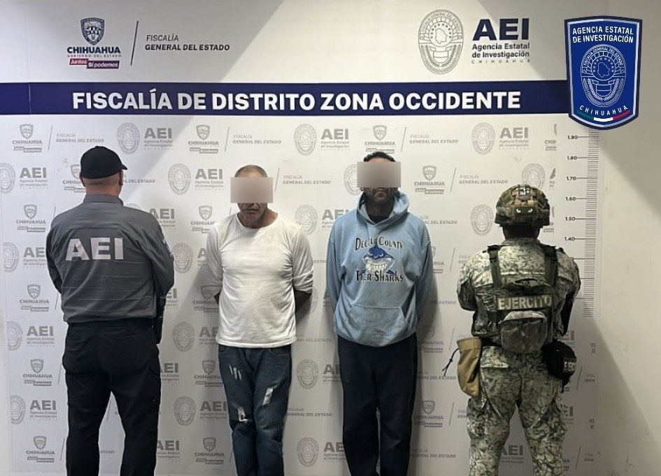 Detienen AEI y SEDENA a dos masculinos con cristal con fines de venta