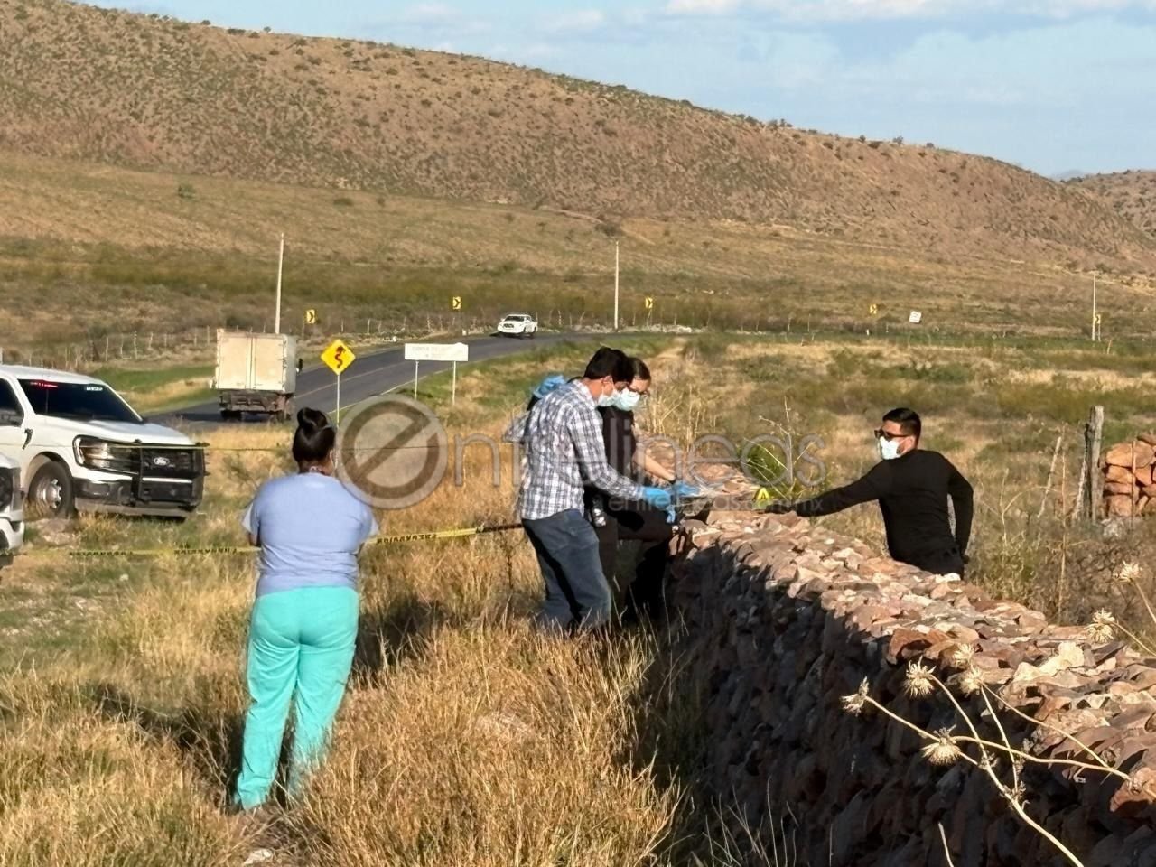 Localizan cuerpo envuelto en una cobija en la carretera Juárez–Chihuahua