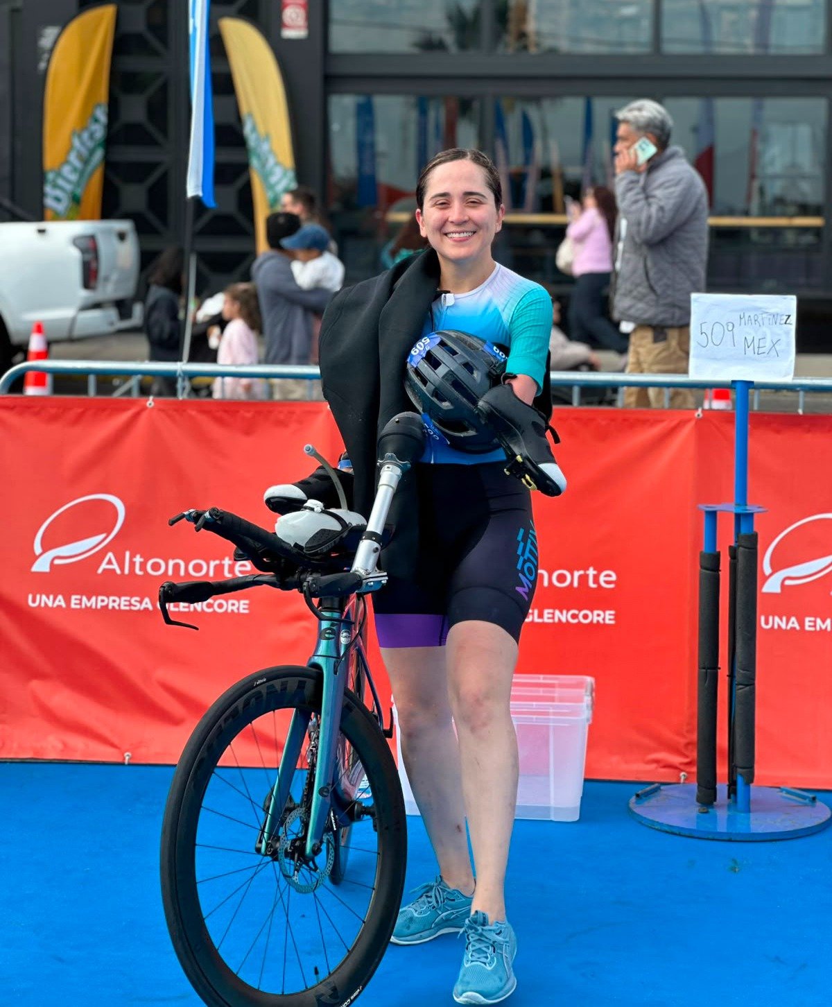 La chihuahuense Daniela Martínez debuta en el ranking internacional de paratriatlón