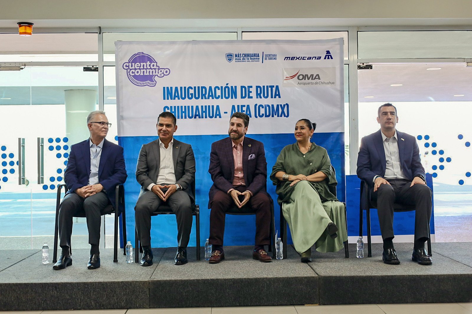 Inaugura Estado nueva ruta aérea Chihuahua – AIFA  a través de Mexicana