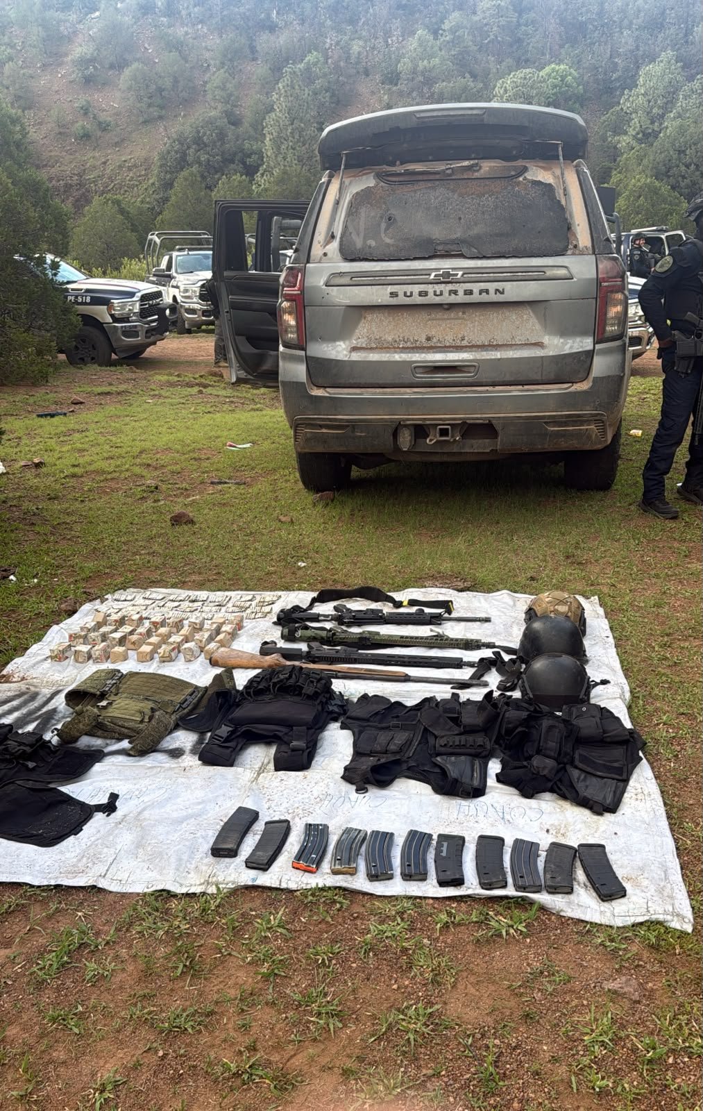 Abate SSPE a presunto agresor; asegura vehículos, armas y equipo táctico tras enfrentamiento en Guerrero