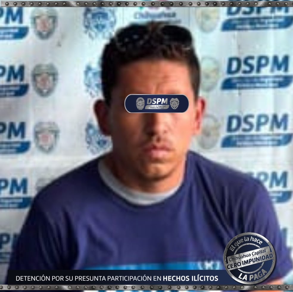 Detiene Policía Municipal a presunto responsable de robo con violencia a local comercial en la colonia Campesina