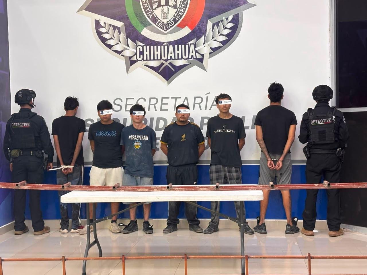 Detiene SSPE a 6 presuntos traficantes de personas en Juárez