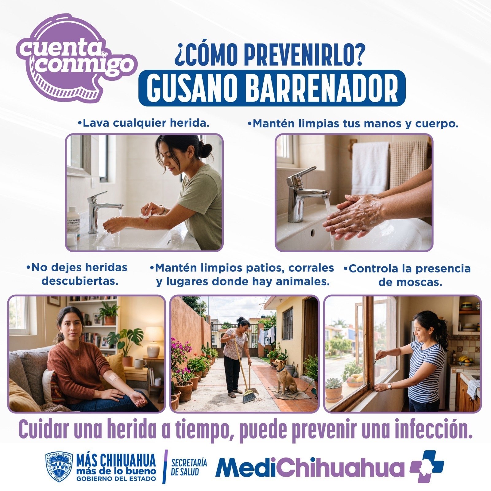 Llama Secretaría de Salud a reforzar medidas preventivas contra el Gusano Barrenador del Ganado