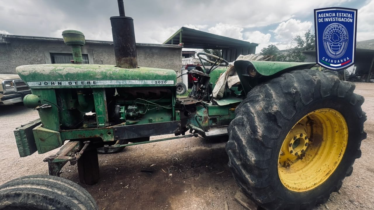 Asegura FDZC tractor en investigación por el delito de abuso de confianza